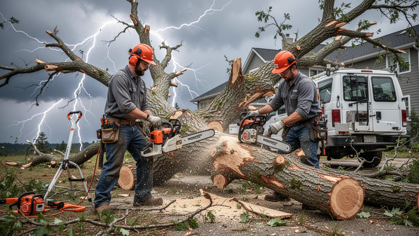 Storm Damage Tree Cleanup