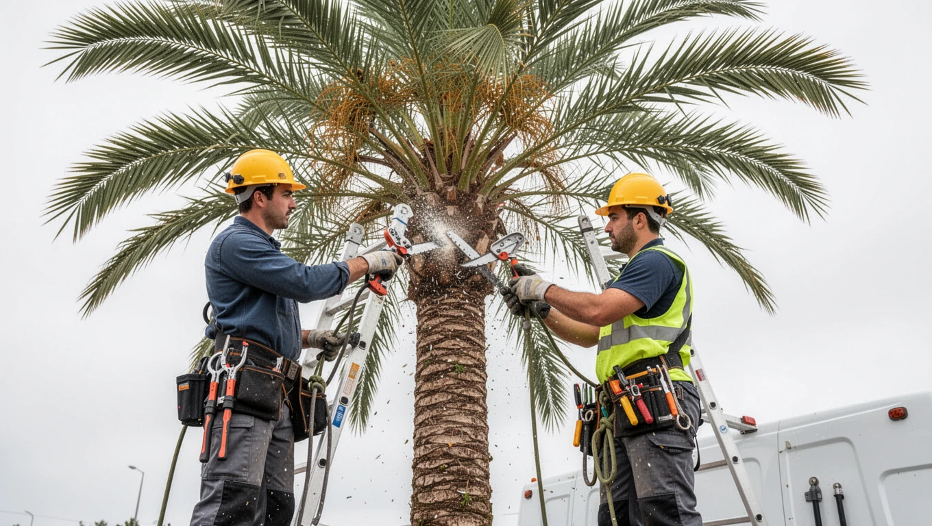 Palm Tree Trimming